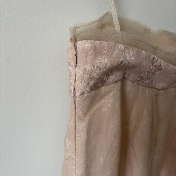 Zara Limited Edition Mixed Organza Dress NWT Pale Pink Size Medium - Picture 11 of 14